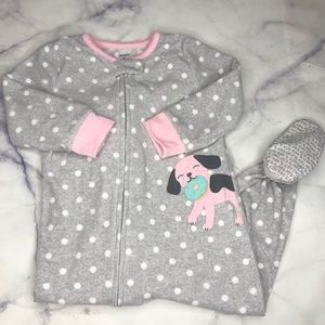 Carters Doggy Donut Footed Pajamas